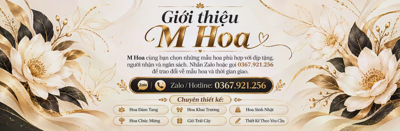 Ảnh bìa Shop hoa tươi Phường Hiệp Hoà Quảng Ninh - Hoa gửi trao, tình ở lại
